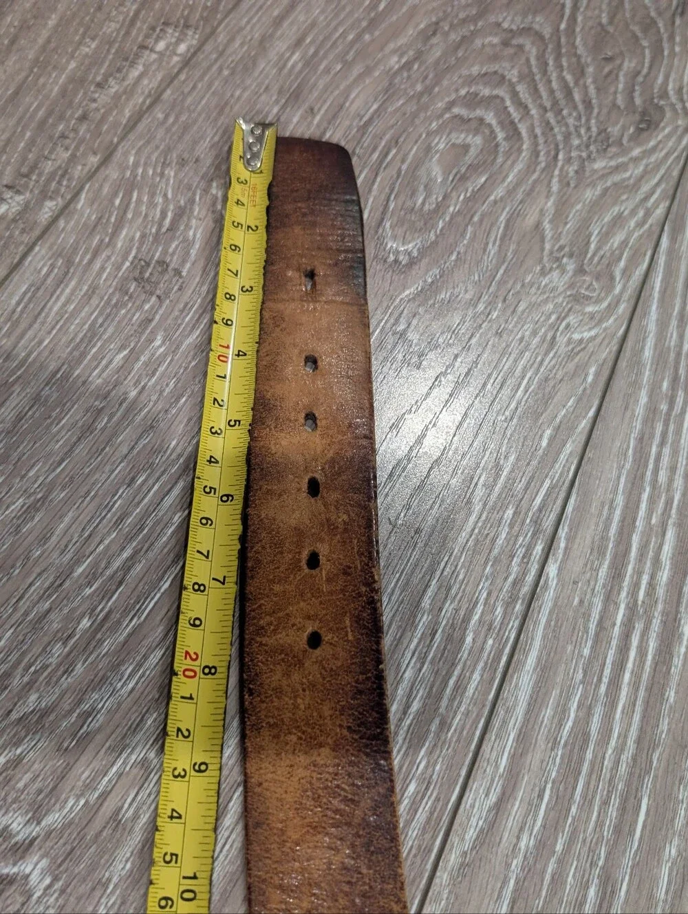 Vintage Levi Strauss & Co. Leather Belt Brass Buckle Made in USA